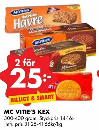 ÖoB Mc vitie's kex erbjuda