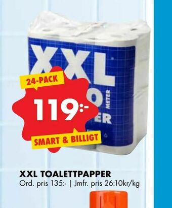 ÖoB Xxl toalettpapper erbjuda