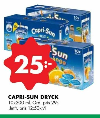 ÖoB Capri-sun dryck erbjuda