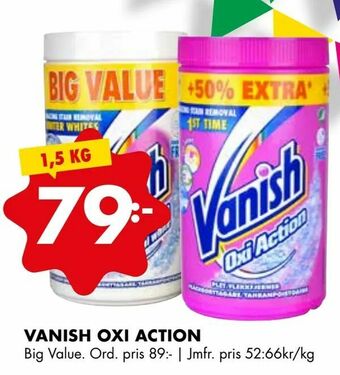 ÖoB Vanish oxi action erbjuda