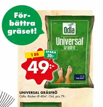 ÖoB Universal gräsfrö erbjuda