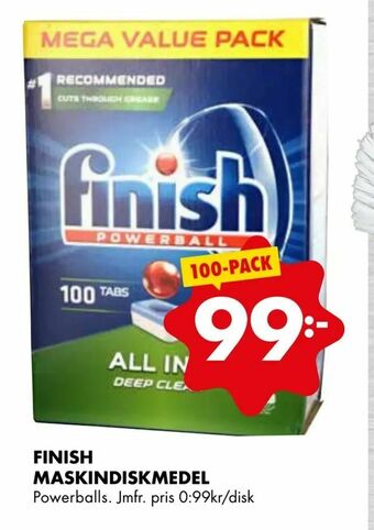 ÖoB Finish maskindiskmedel erbjuda