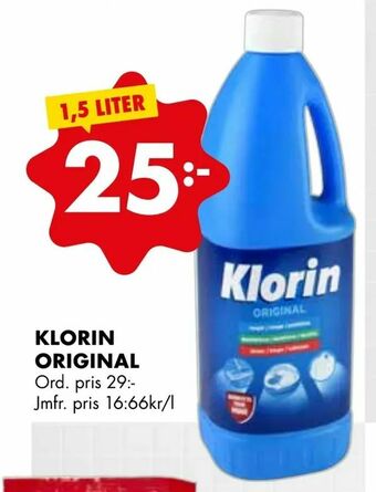 ÖoB Klorin original erbjuda