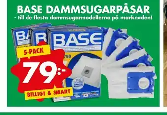 ÖoB Base dammsugarpåsar erbjuda