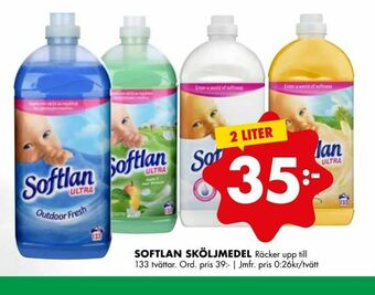ÖoB Softlan sköljmedel erbjuda