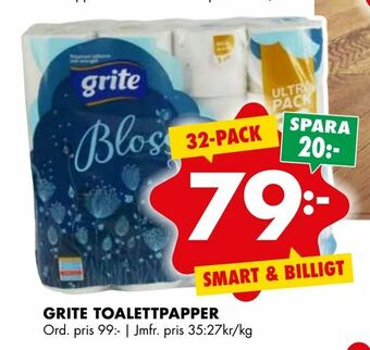 ÖoB Grite toalettpapper erbjuda