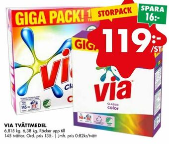 ÖoB Via tvättmedel erbjuda