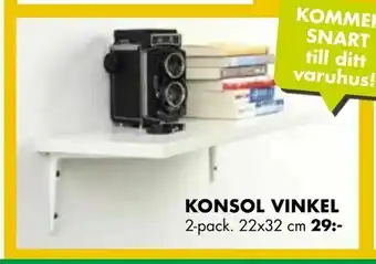 ÖoB Konsol vinkel erbjuda