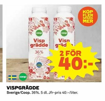 Coop Vispgrädde erbjuda