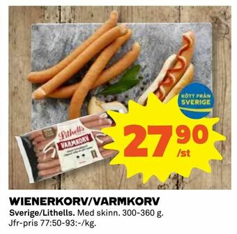 Coop Wienerkorv/varmkorv erbjuda