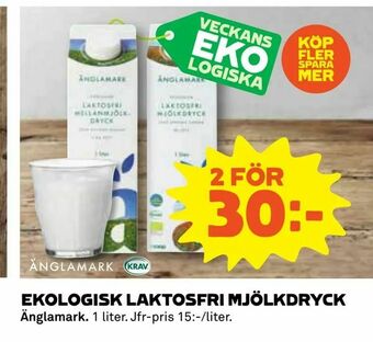 Coop Ekologisk laktosfri mjölkdryck erbjuda