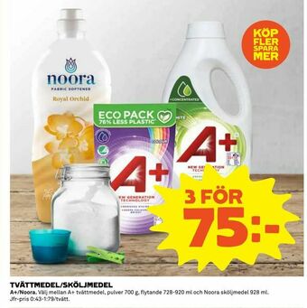 Coop Tvättmedel/sköljmedel erbjuda