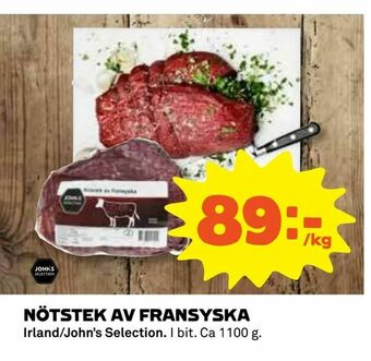 Nötstek av fransyska