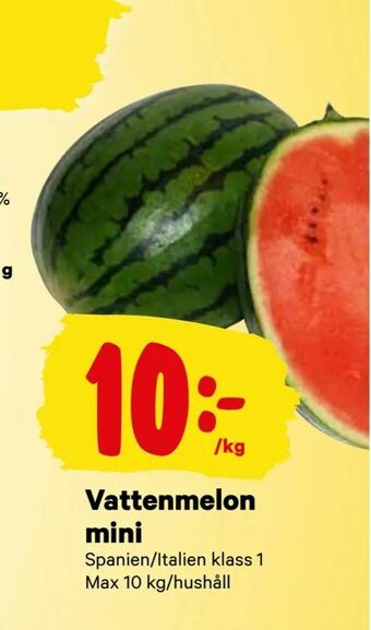 City Gross Vattenmelon mini erbjuda