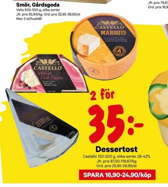 City Gross Dessertost erbjuda