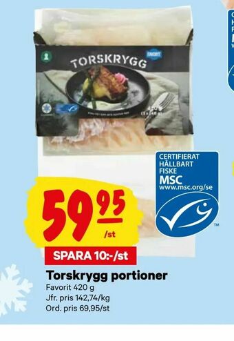 City Gross Torskrygg portioner erbjuda