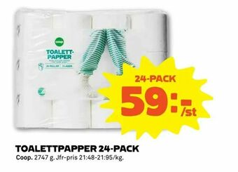 Stora Coop Toalettpapper 24-pack erbjuda