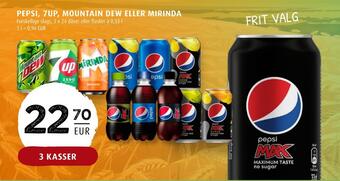 Scandinavian Park Pepsi, 7up, mountain dew eller mirinda erbjuda