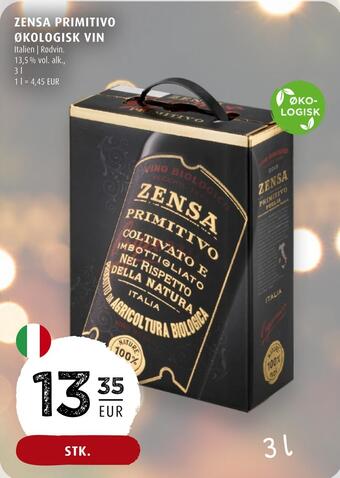 Scandinavian Park Zensa primitivo økologisk vin erbjuda