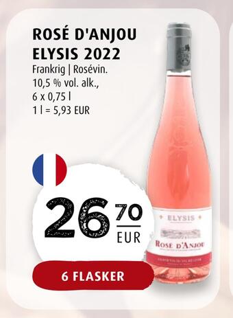 Scandinavian Park Rosé d'anjou elysis 2022 erbjuda