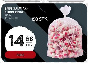 Scandinavian Park Snus salmiakslikkepinde erbjuda