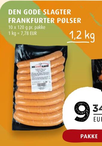 Scandinavian Park Den gode slagter frankfurter pølser erbjuda