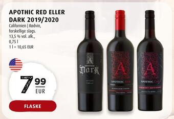 Scandinavian Park Apothic red eller dark 2019/2020 erbjuda