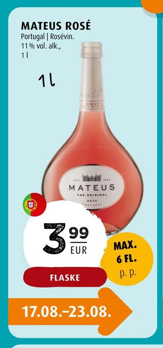 Scandinavian Park Mateus rosé erbjuda