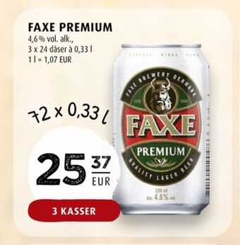 Scandinavian Park Faxe premium öl erbjuda