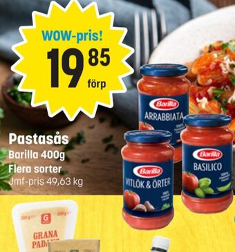 Eurocash Barilla pastasås erbjuda