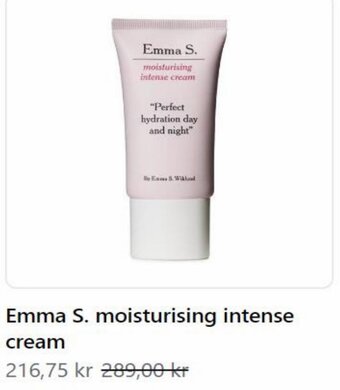 Apoteket Emma S. moisturising intense cream erbjuda