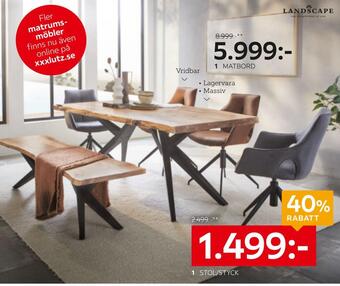 XXXLutz Stol/styck erbjuda