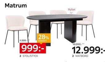 XXXLutz Stol/styck erbjuda