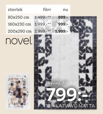 XXXLutz Flatvävd matta erbjuda