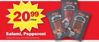 Pekås Salami, Pepperoni Grilstad, 80-100 g erbjuda