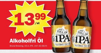 Pekås Alkoholfri Öl Brutal Brewing, 33 cl, IPA erbjuda