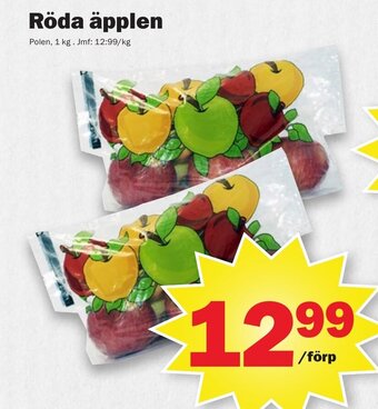 Pekås Röda äpplen erbjuda