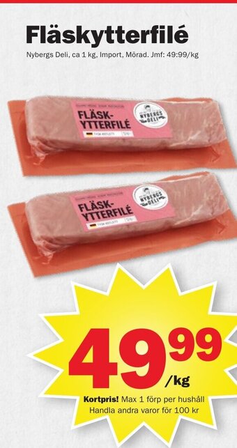 Pekås Fläskytterfilé erbjuda