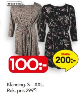 Bo Ohlsson Klänning. S-XXL. erbjuda