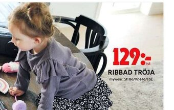 ICA Maxi RIBBAD TRÖJA mywear. Stl 86/92-146/152. erbjuda