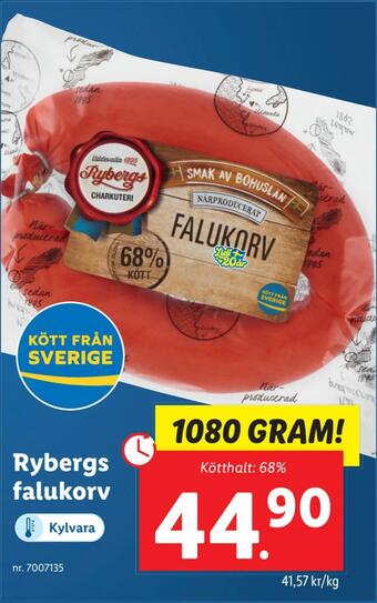 Lidl Rybergs falukorv erbjuda