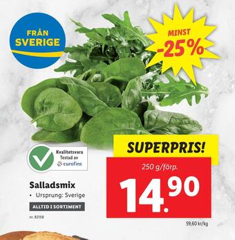 Lidl Salladsmix erbjuda