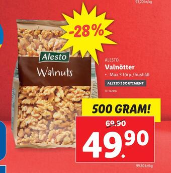 Lidl Valnötter erbjuda