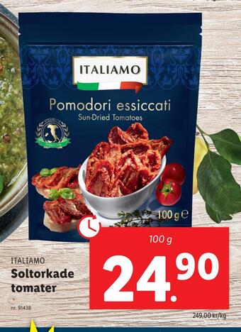 Lidl Soltorkade tomater erbjuda