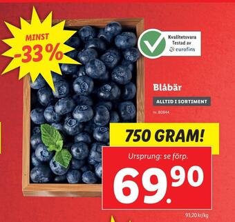 Lidl Blåbär erbjuda