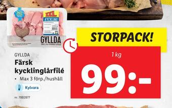 Lidl Färsk kycklinglårfilé erbjuda