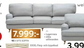 XXXLutz 3-sits soffa erbjuda
