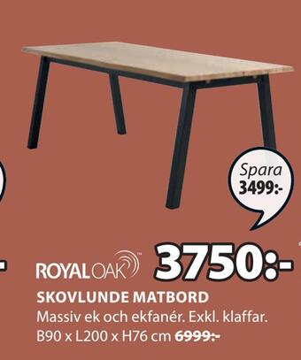 JYSK Skovlunde matbord erbjuda