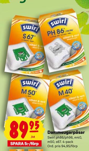 City Gross Dammsugarpåsar erbjuda