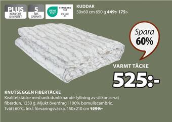 JYSK Knutseggen fibertäcke erbjuda